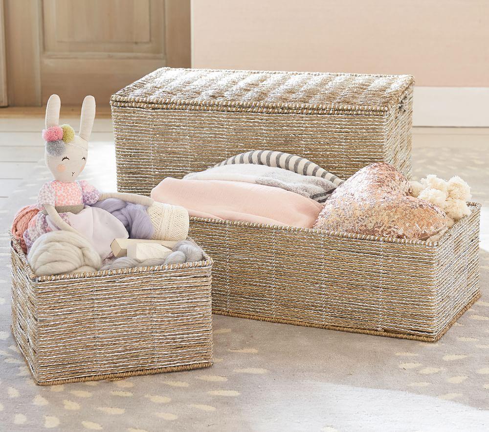 Pottery barn storage bins discount